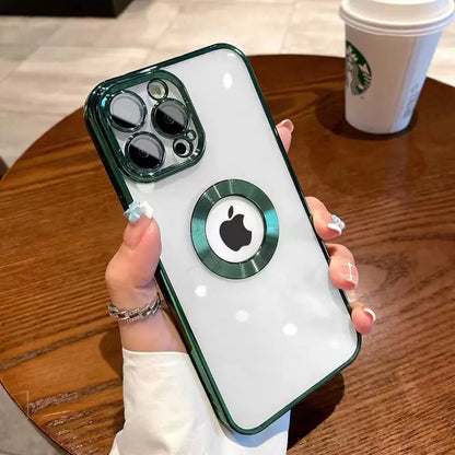 iPhone_Logo‑Cut Electroplated Shockproof Case