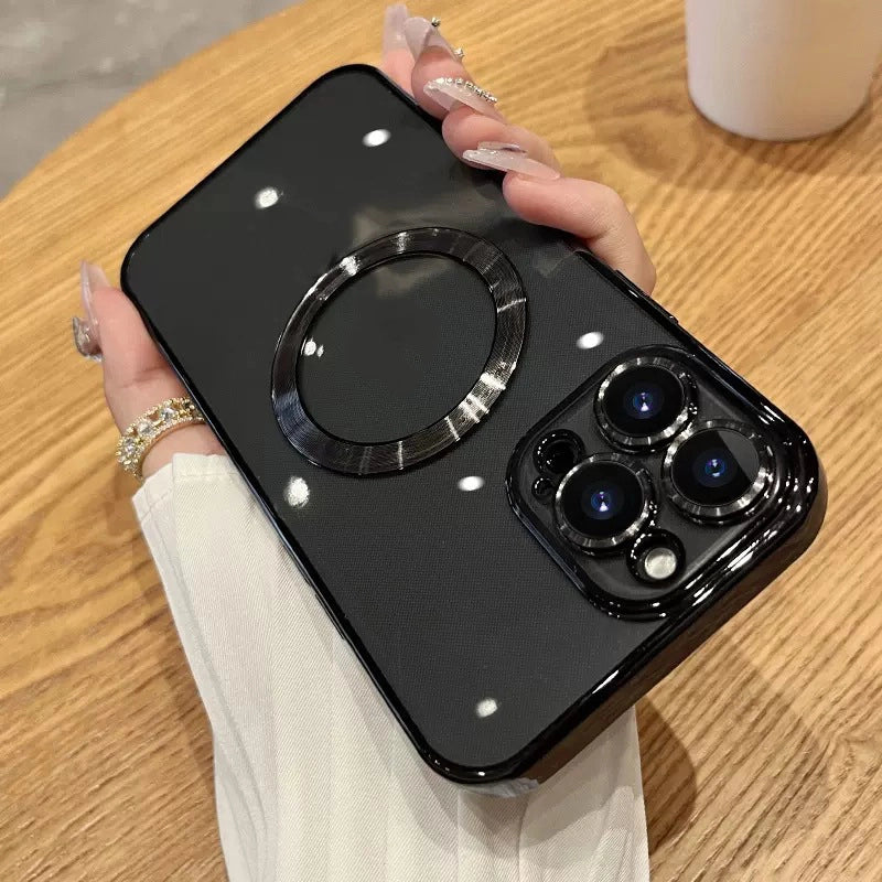iPhone_Logo‑Cut Electroplated Shockproof Case