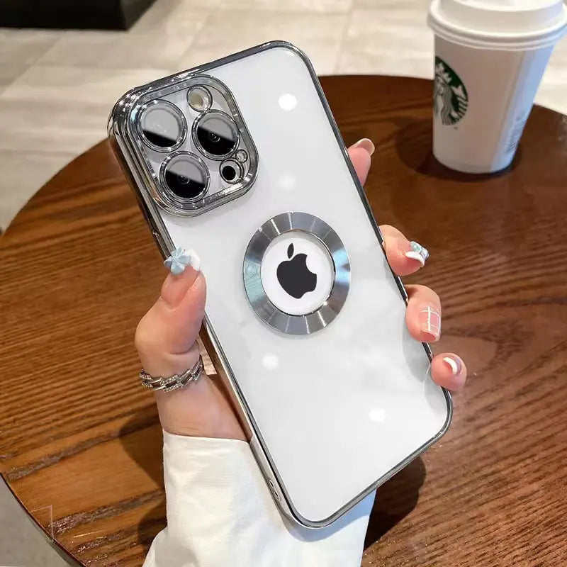 iPhone_Logo‑Cut Electroplated Shockproof Case
