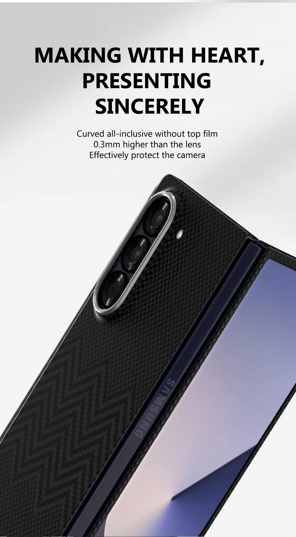 SLIVA Black M Wave 100% Original Carbon Case