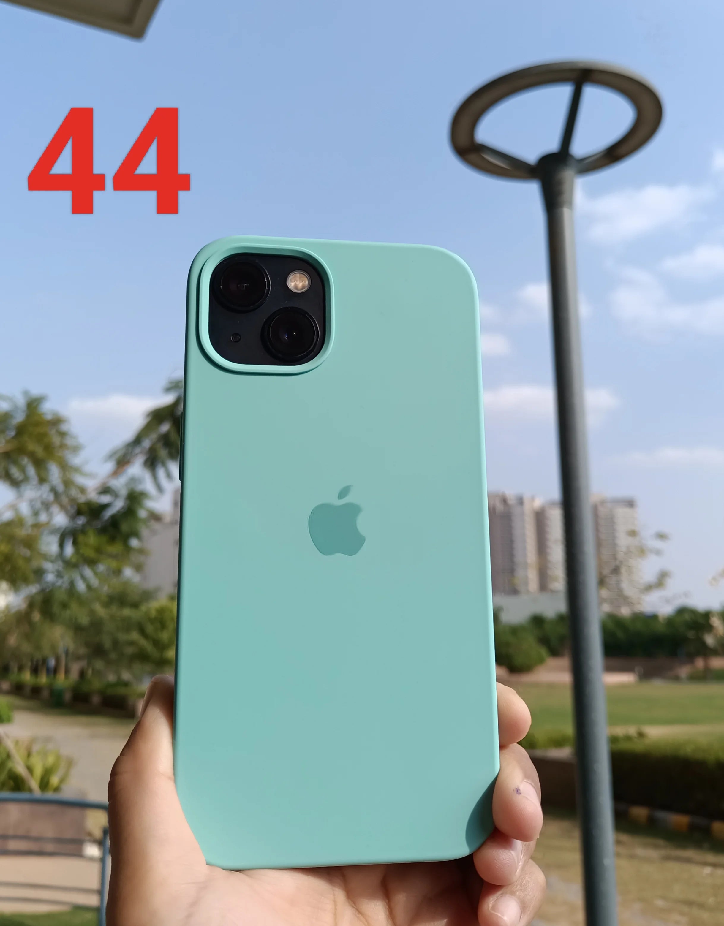 iPhone Silicone Case (Blue Sea)