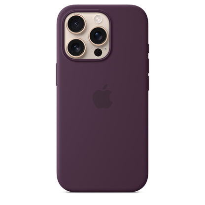 iPhone 16 Series Silicone Case with MagSafe-Plum