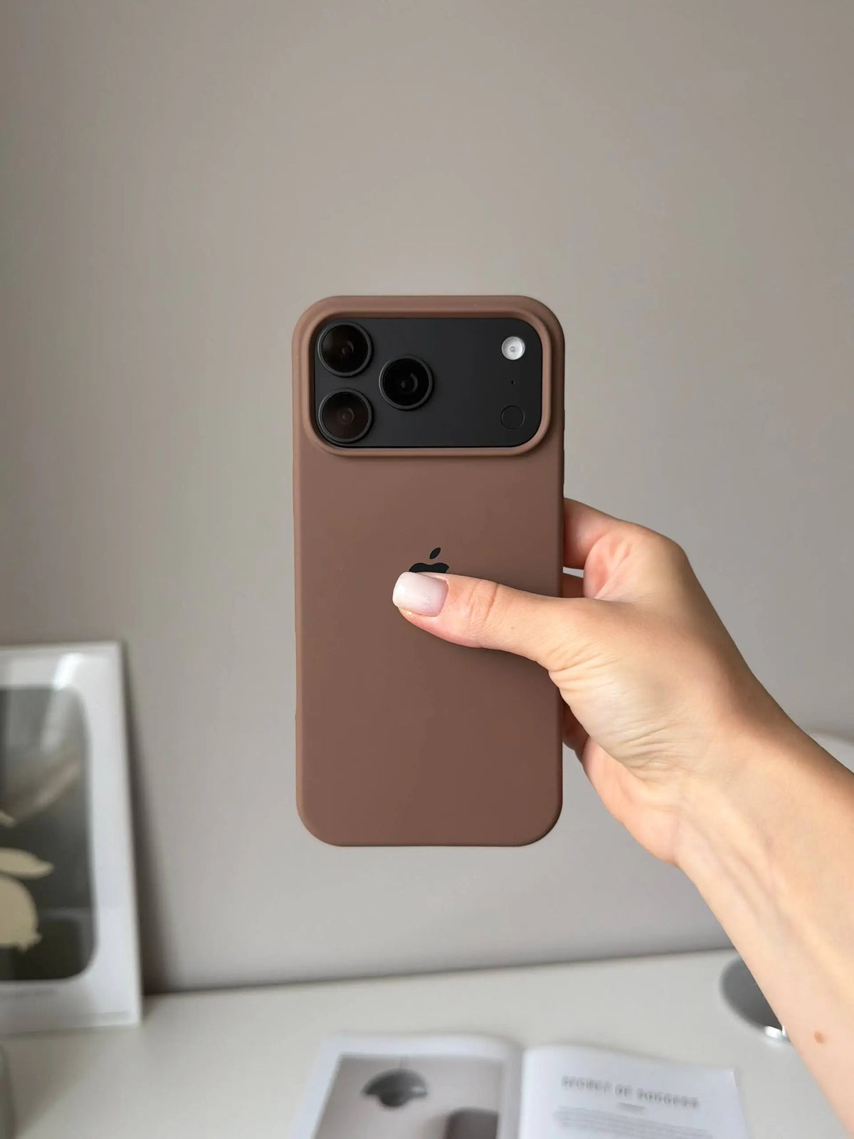 🤎 New Brown iPhone Silicone Case | Premium Soft Touch Cover
