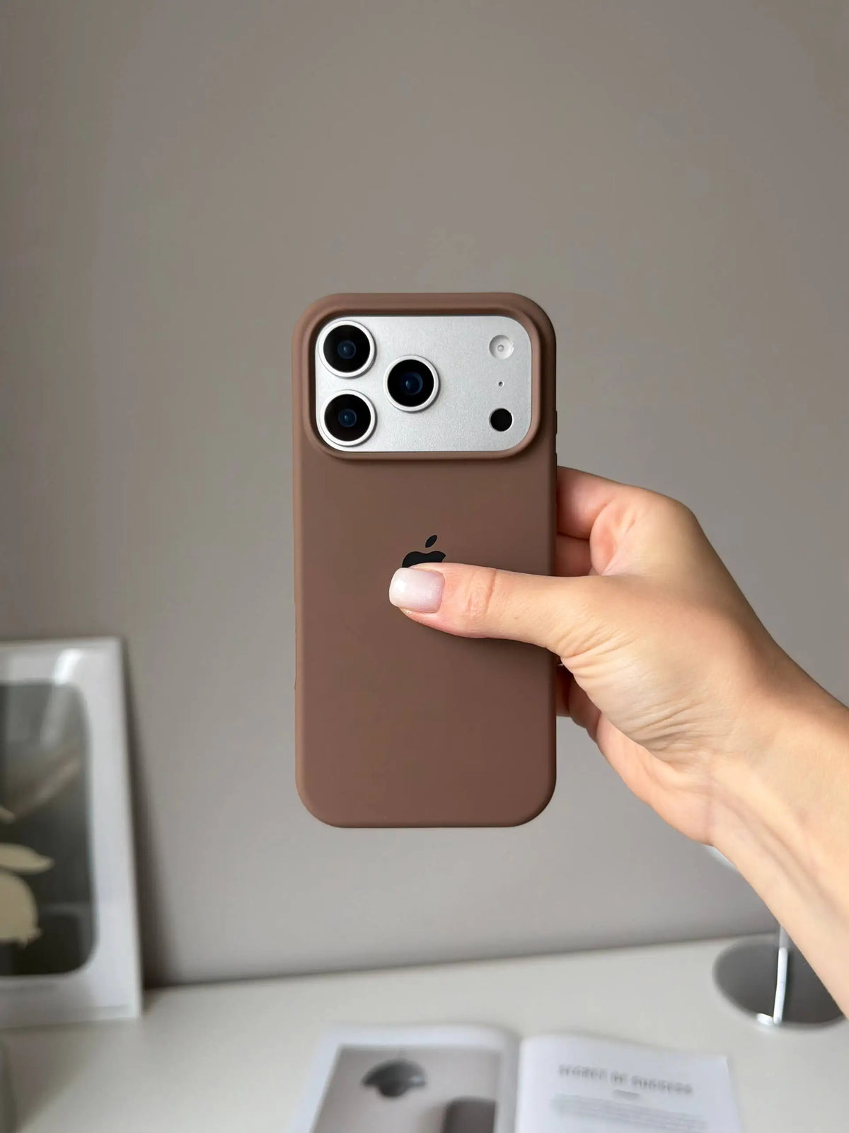 🤎 New Brown iPhone Silicone Case | Premium Soft Touch Cover