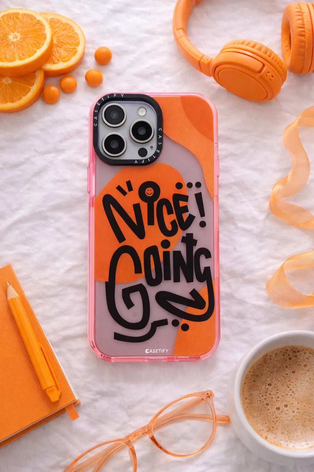 Nice Going Aesthetic iPhone Case | Cute Motivational Quote Shockproof Cover – Neas Original