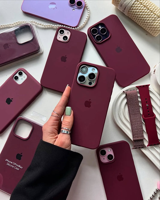 iPhone Silicone Case (Plum)