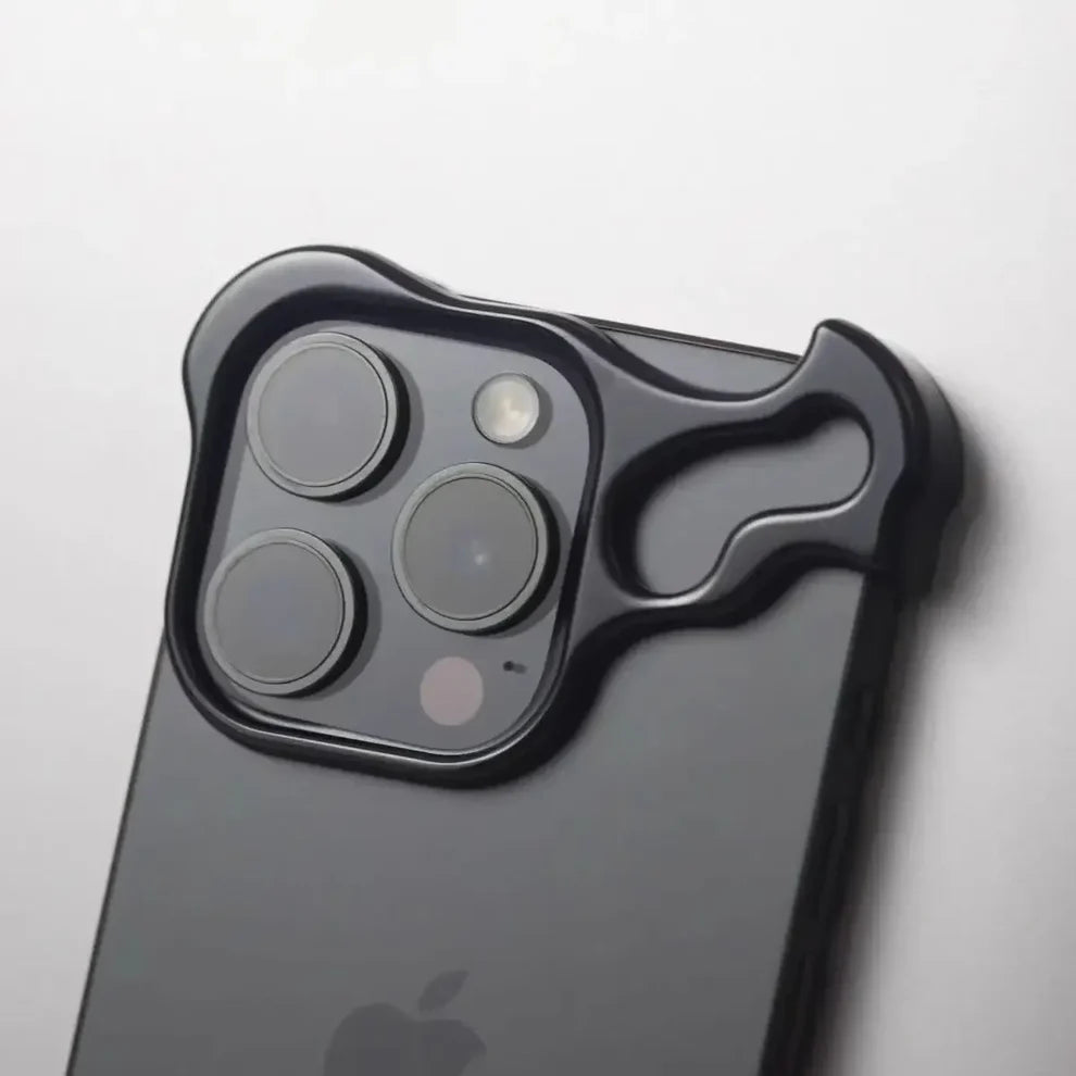 Luxury Aluminum Borderless Bumper Case with Camera Rings