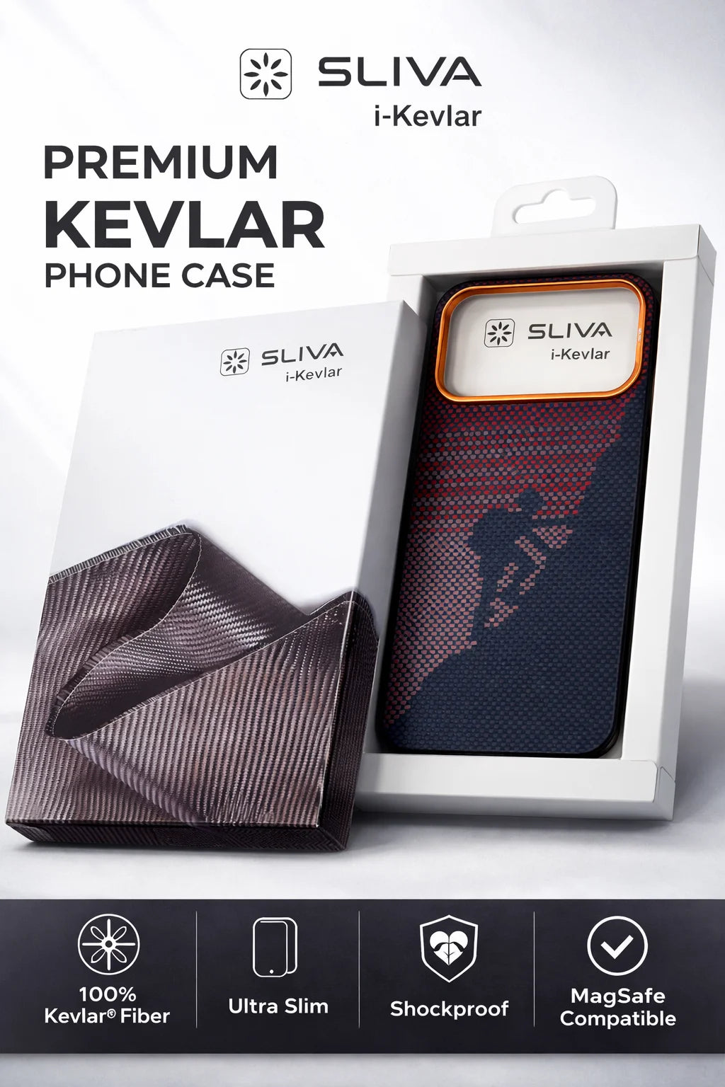 SLIVA i-Kevlar Carbon Fiber Case – Climber Edition for iPhone