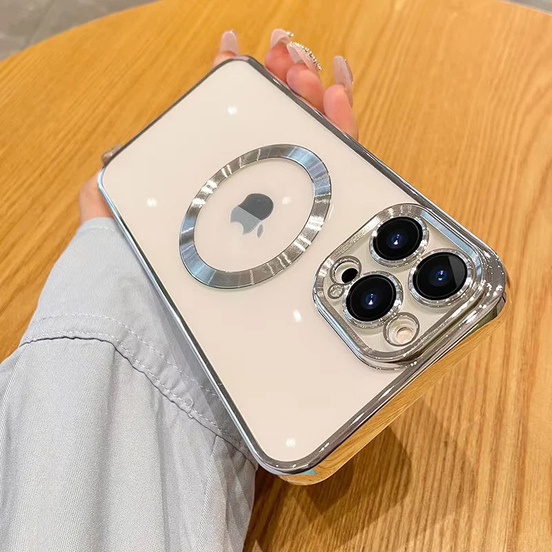 iPhone_Logo‑Cut Electroplated Shockproof Case