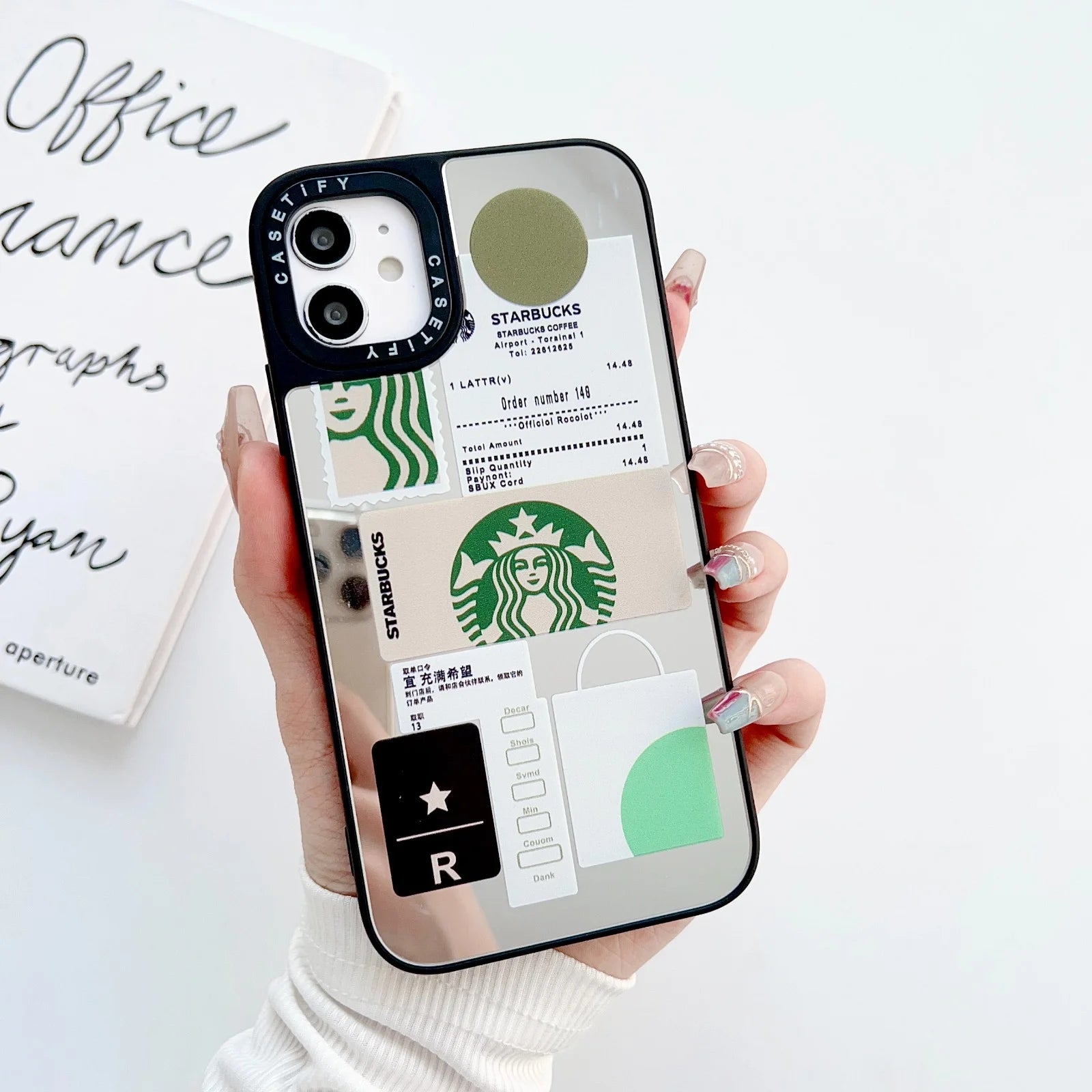 Premium Mirror Glass Designer iPhone Cases