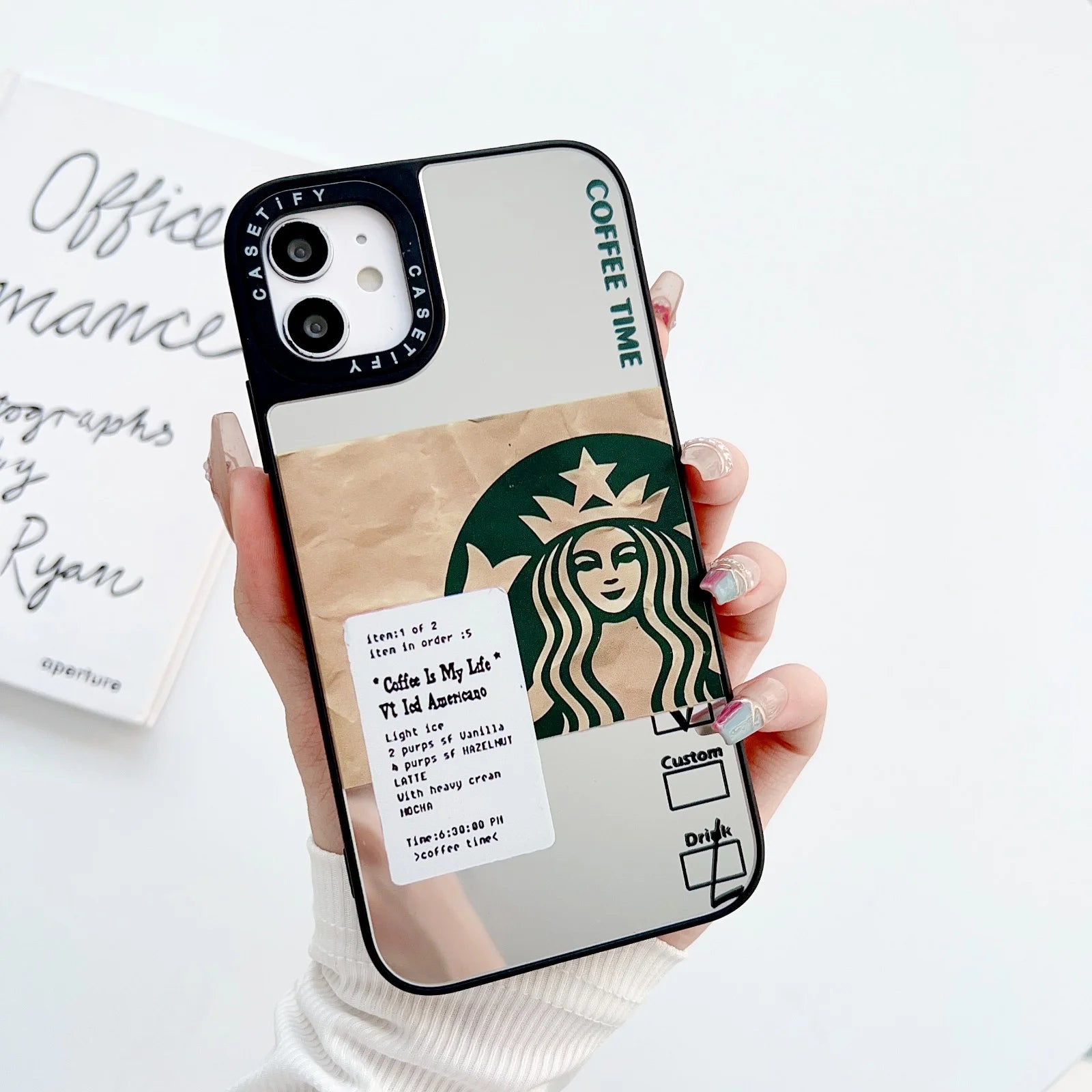 Premium Mirror Glass Designer iPhone Cases