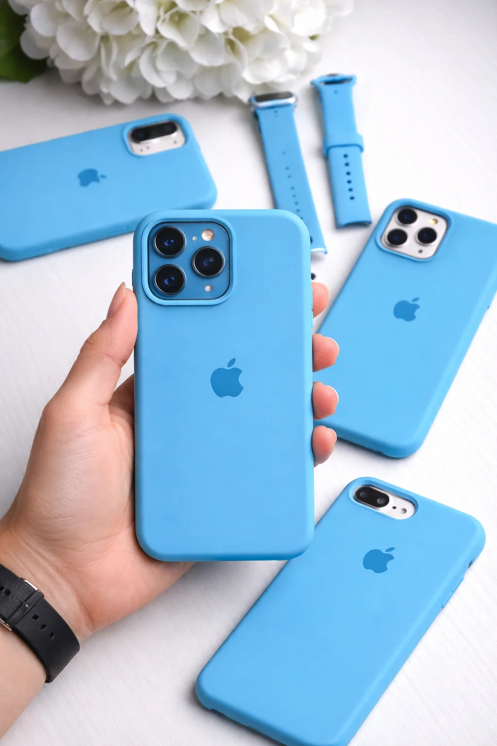 Surf Blue iPhone Silicone Case – Premium Soft Touch Cover | Neas Original™