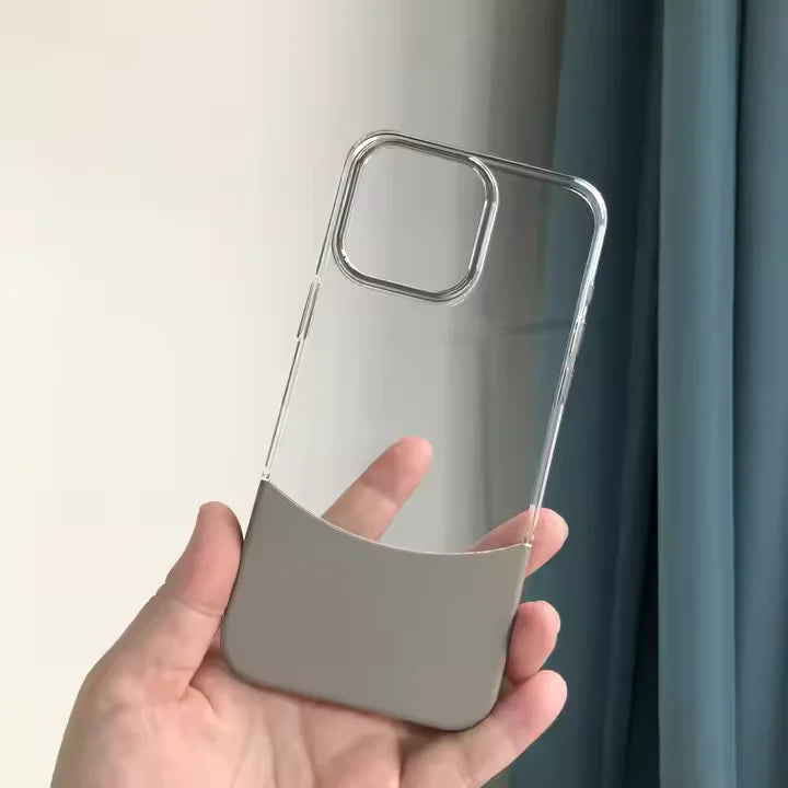 Split Transparent Premium iPhone Case