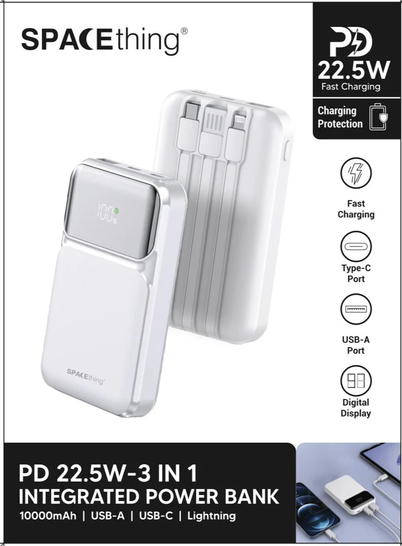 SPACEthing PD 22.5 3in1 Integrated Power Bank