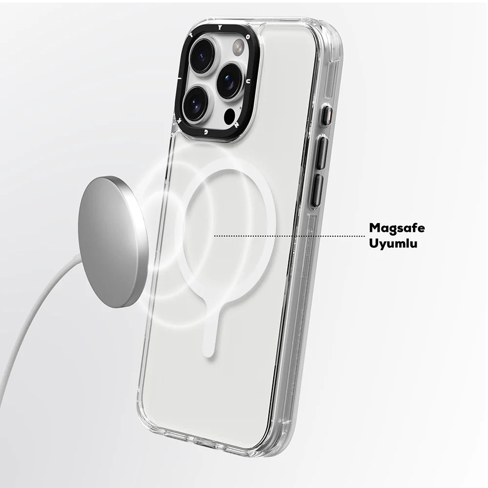 Shockproof MagSafe iPhone 16 Pro & Pro Max Case – Crystal Color Series