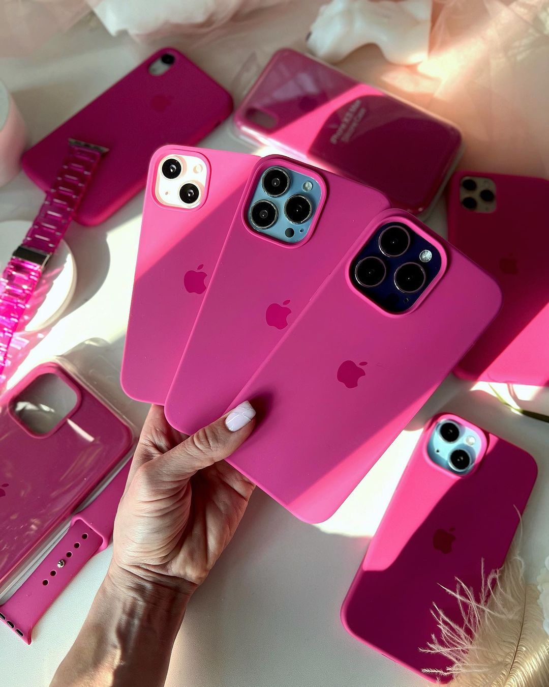 Dragon Fruit Pink iPhone Case – Shockproof Silicone Cover