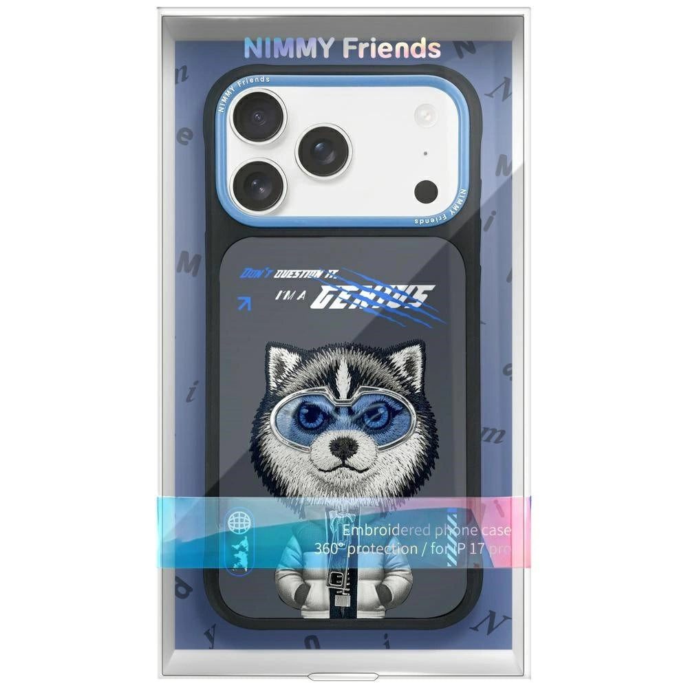 Nimmy Wolf iPhone Case – Premium Cool Aesthetic Dog Cover (Black)