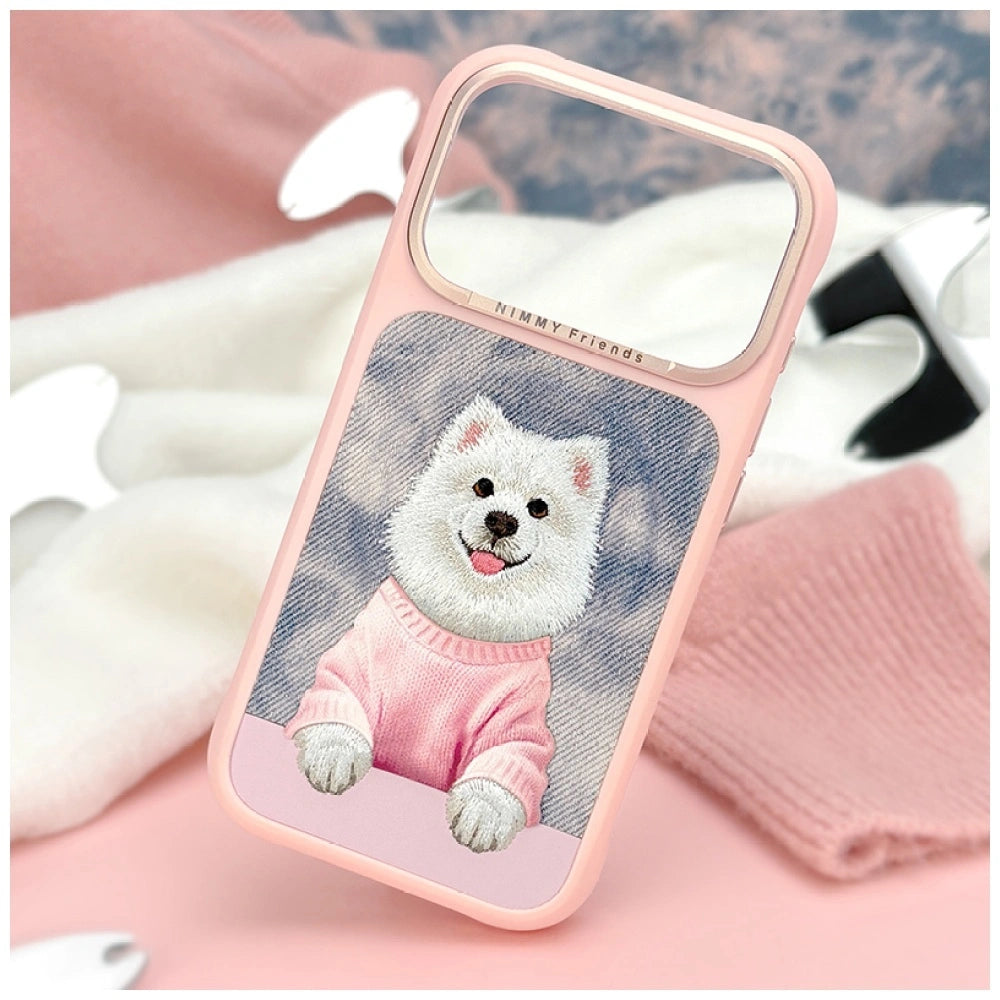 Nimmy Samoyed iPhone Case – Cute Pink Aesthetic Dog Cover