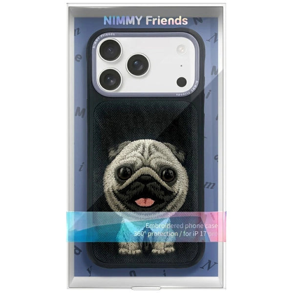 Nimmy Big Eyed Dog iPhone Case – Premium Cute Aesthetic Cover (Black)