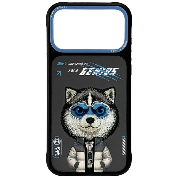 Nimmy Wolf iPhone Case – Premium Cool Aesthetic Dog Cover (Black)