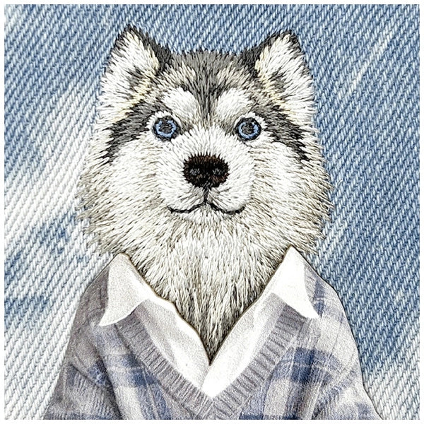 Nimmy Husky iPhone Case – Stylish Grey Aesthetic Dog Cover