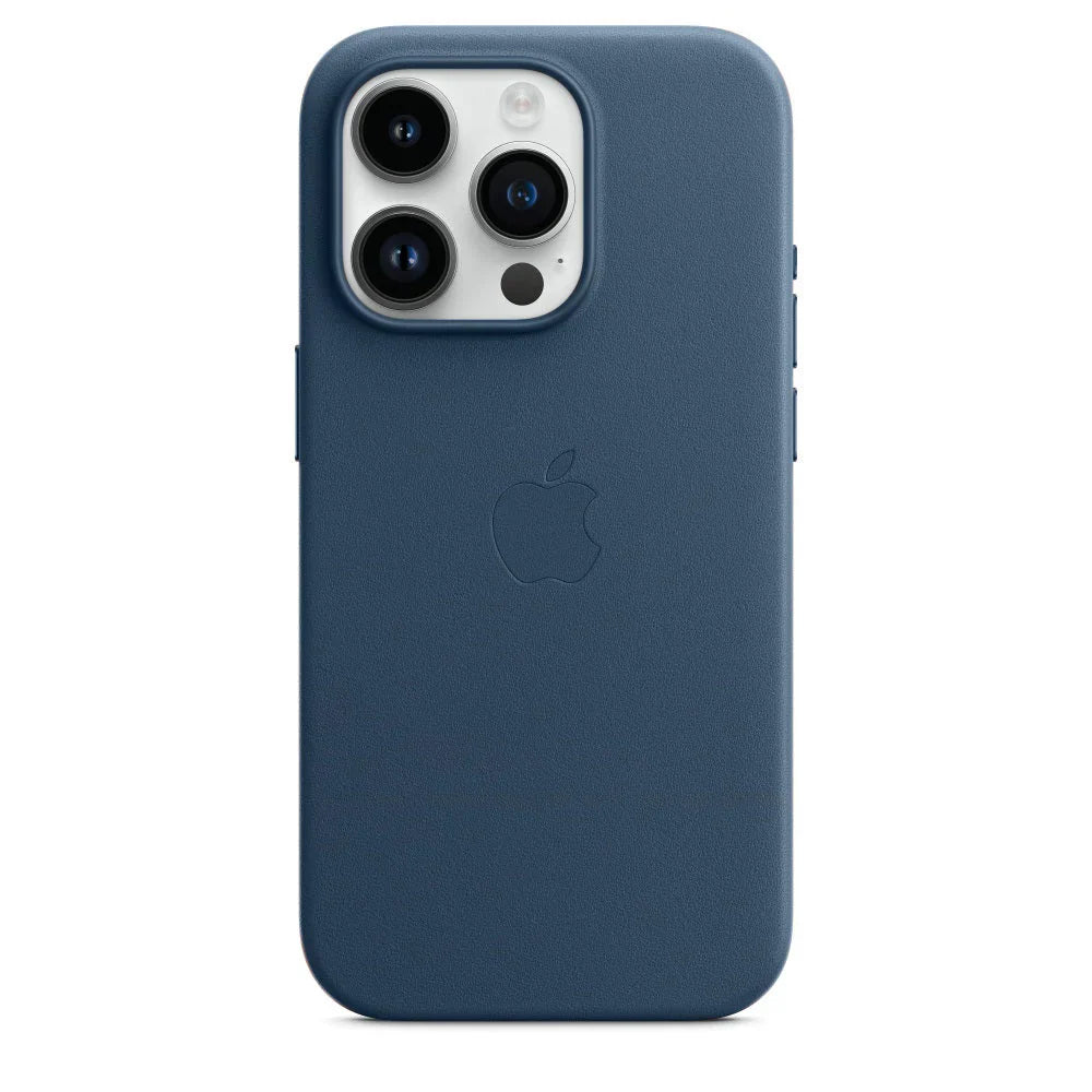 Apple Original Leather MagSafe Case – Blue (iPhone 16 / 16 Pro / 16 Pro Max)