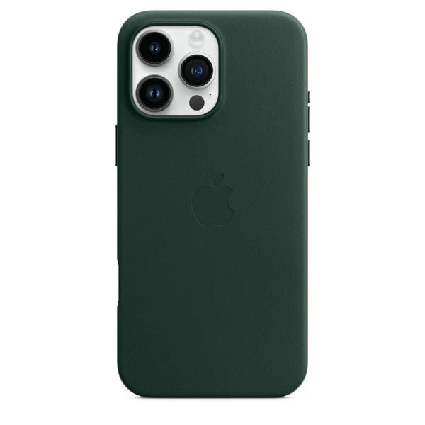 Apple Original Leather MagSafe Case – Green (iPhone 16 / 16 Pro / 16 Pro Max)