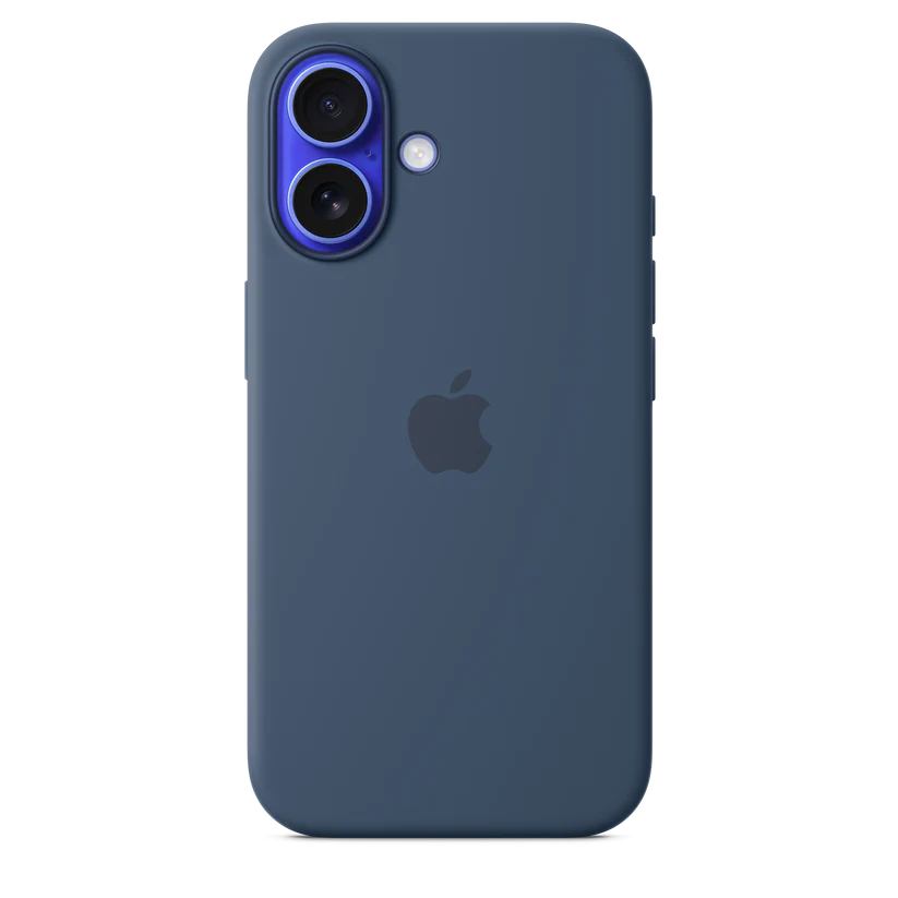 iPhone 16 Series Silicone Case with MagSafe – Denim