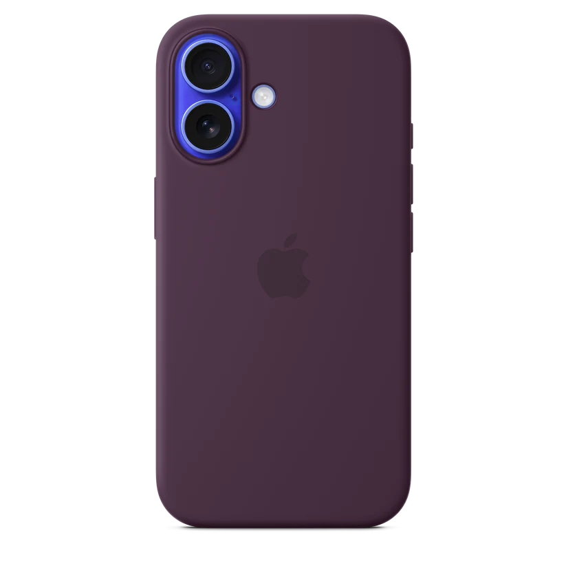 iPhone 16 Series Silicone Case with MagSafe-Plum