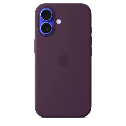 iPhone 16 Series Silicone Case with MagSafe-Plum