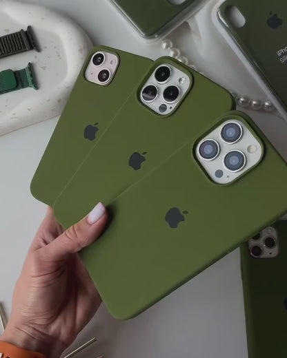 iPhone Silicone Case (Pine Forest Green)