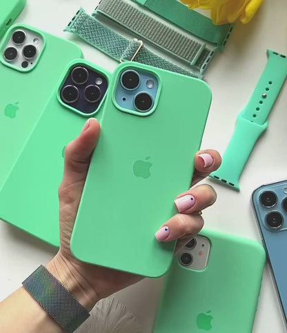 iPhone Silicone Case (Rehmannia Green)