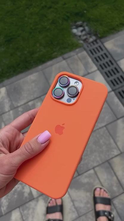 iPhone Silicone Case (Golden Orange)