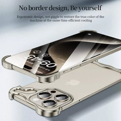 Luxury Aluminum Borderless Bumper Case with Camera Rings